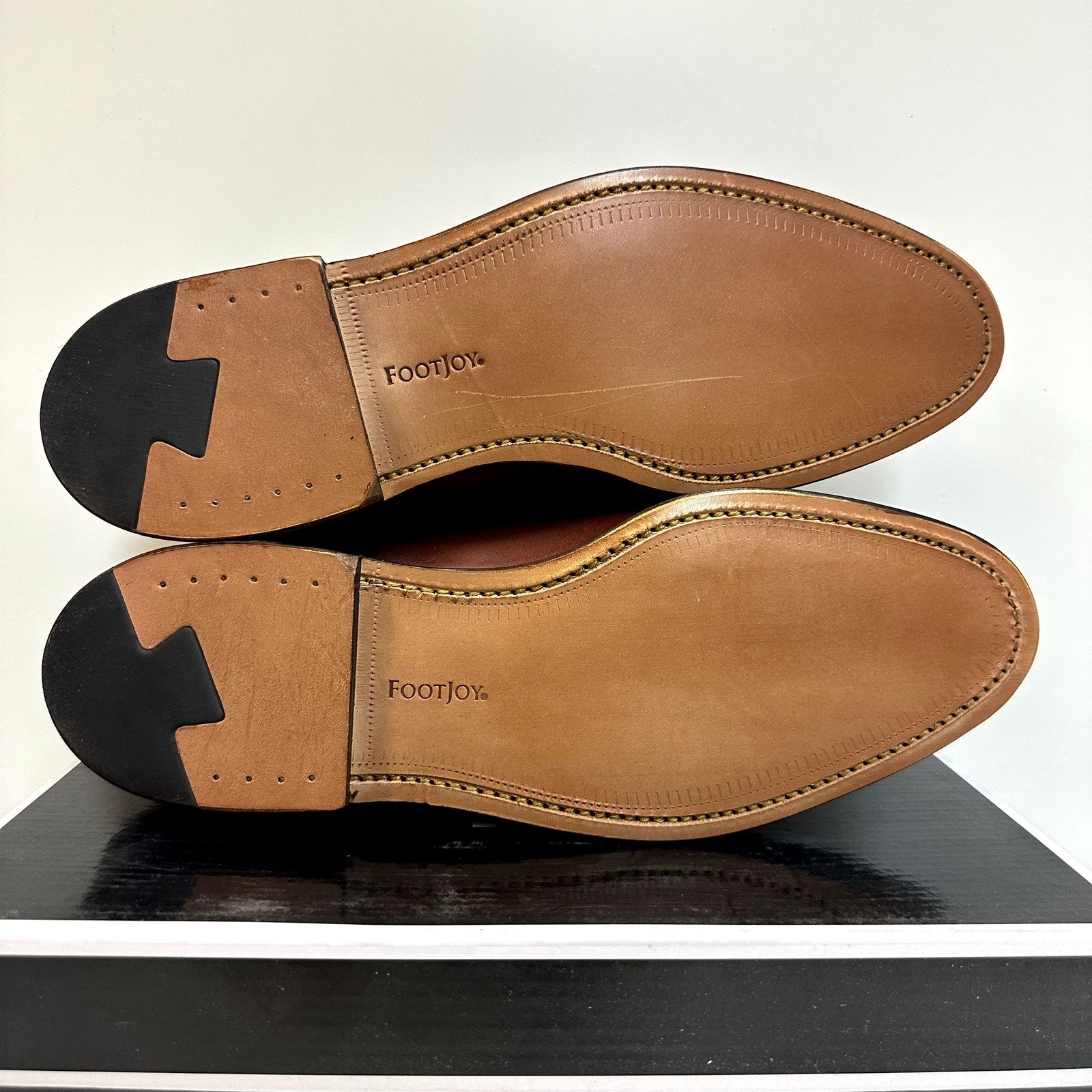 Nib Rancourt & Co. X Footjoy Split Toe Derby Dress Shoe Brown Calf 79206 9.5 D — image 2 of 8